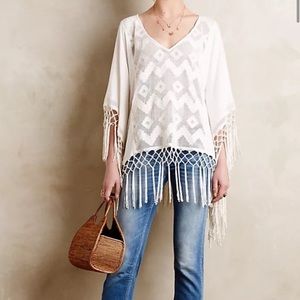 Anthropologie Cotton Woven Tunic Size L